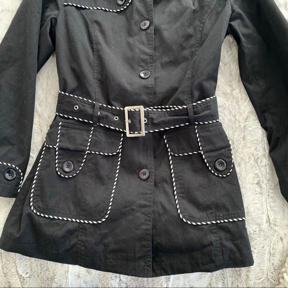Marc Jacobs Black Cotton Button Up Belted Jacket - Picture 11 of 15